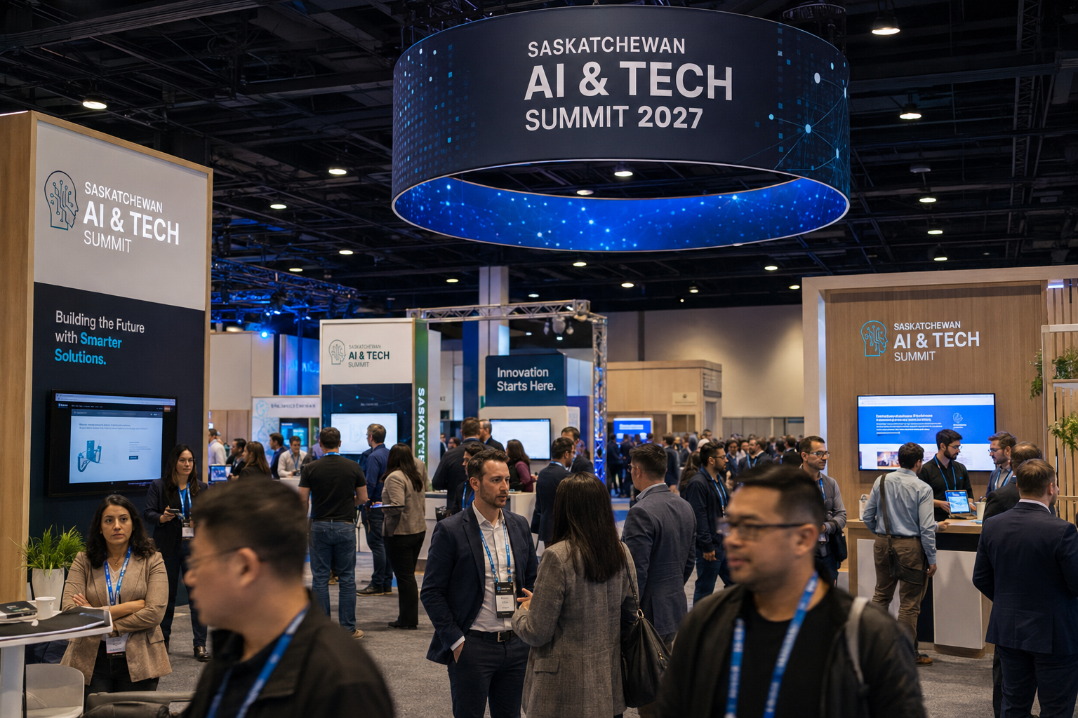 Saskatchewan AI & Tech Summit exhibition floor
